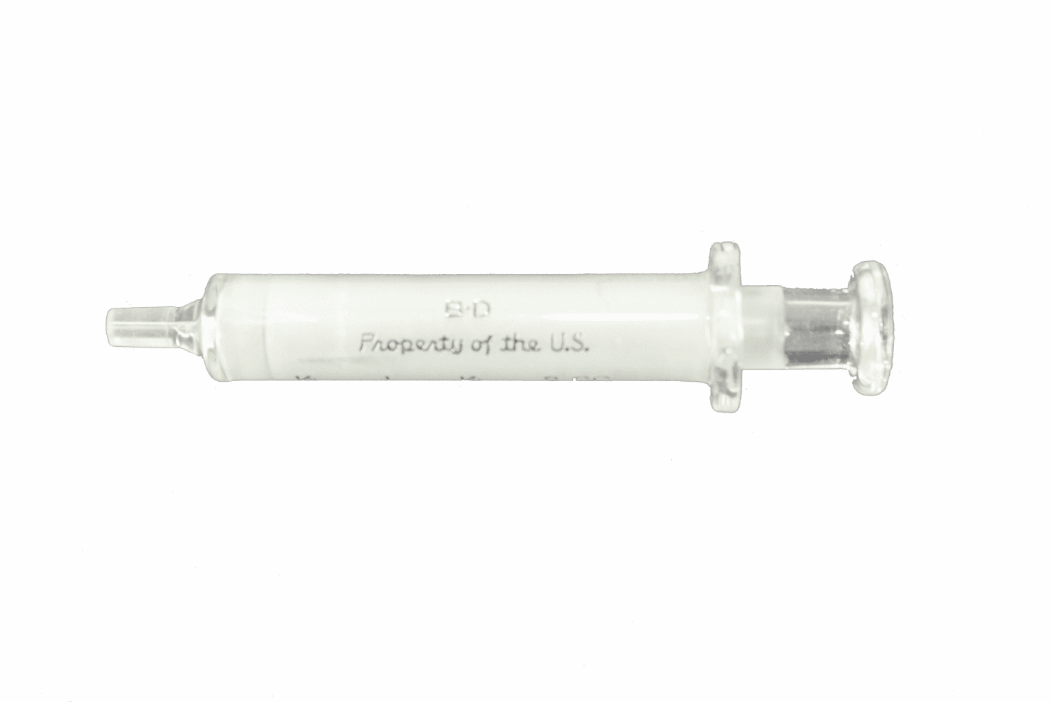 US GLASS SYRINGE Military Classic Memorabilia