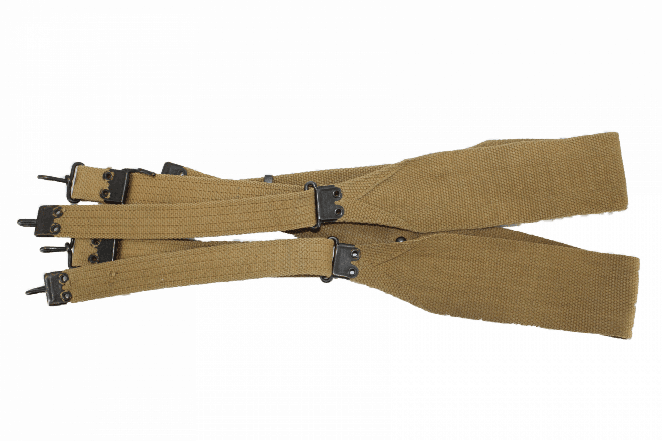 US ARMY SUSPENDERS BELT WWI Military Classic Memorabilia