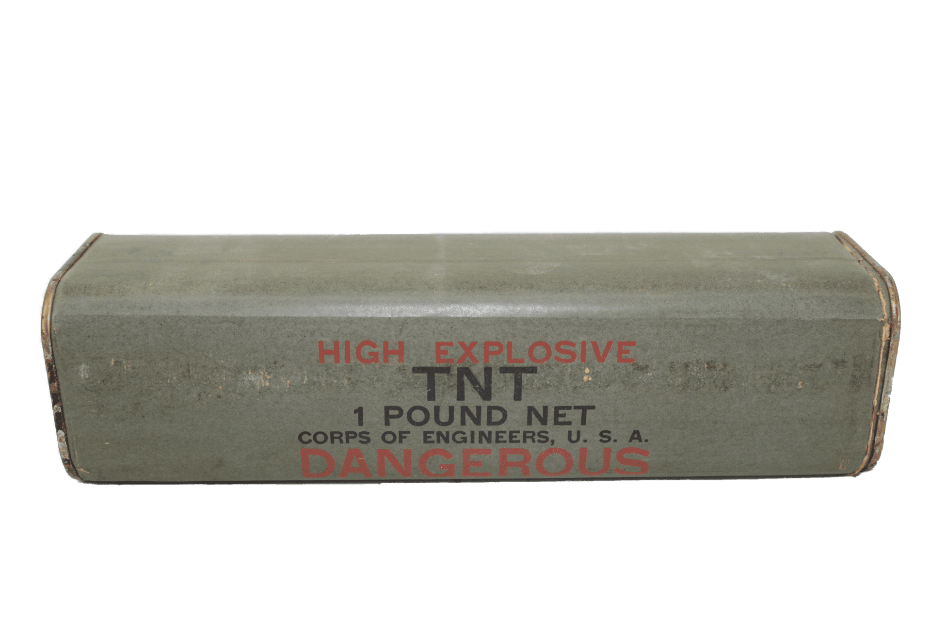 Block TNT 1 pound US Engineers Empty