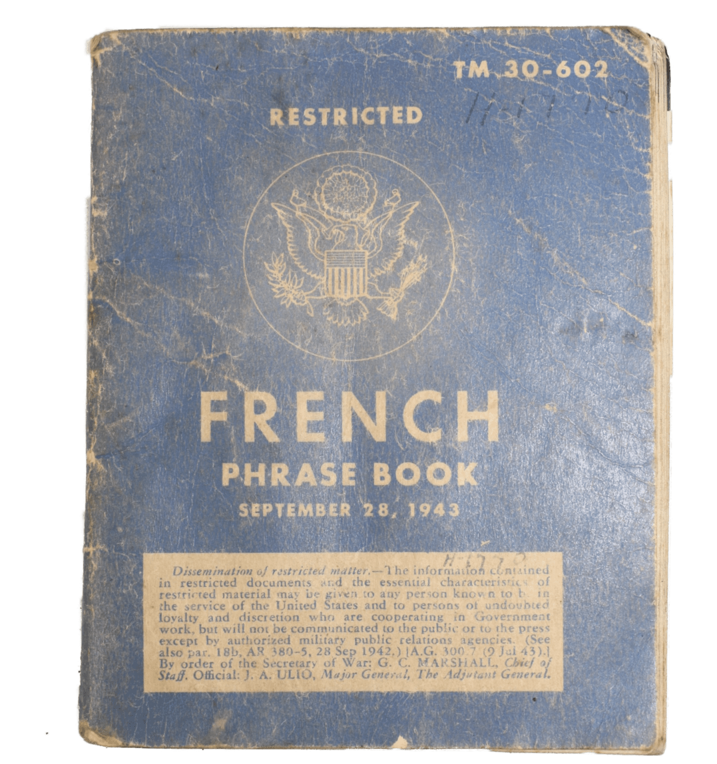 french-book-1943-military-classic-memorabilia