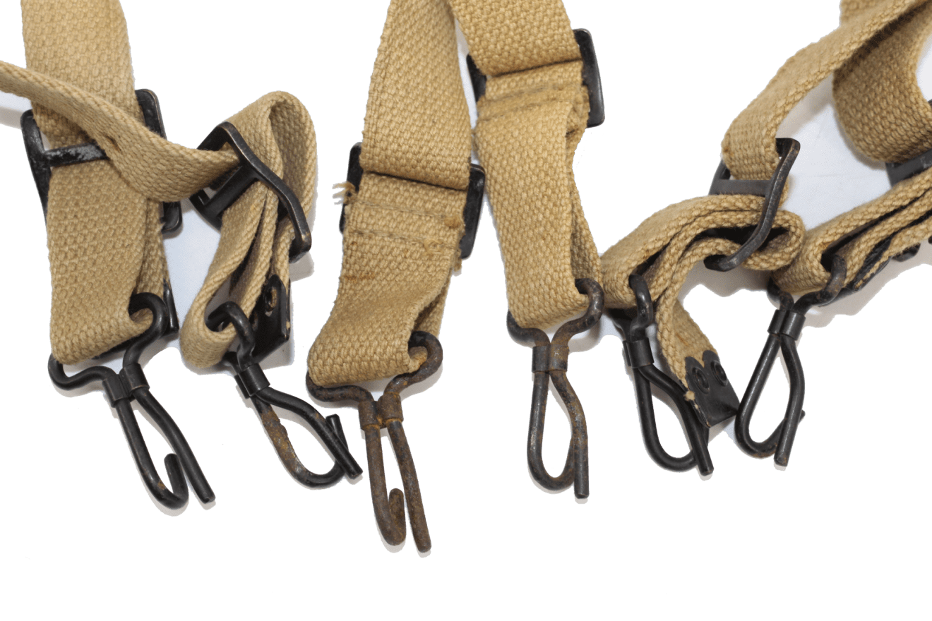 Original US Army Suspenders And Pistol Belt Set - Military Tactical Web Gear (Used)