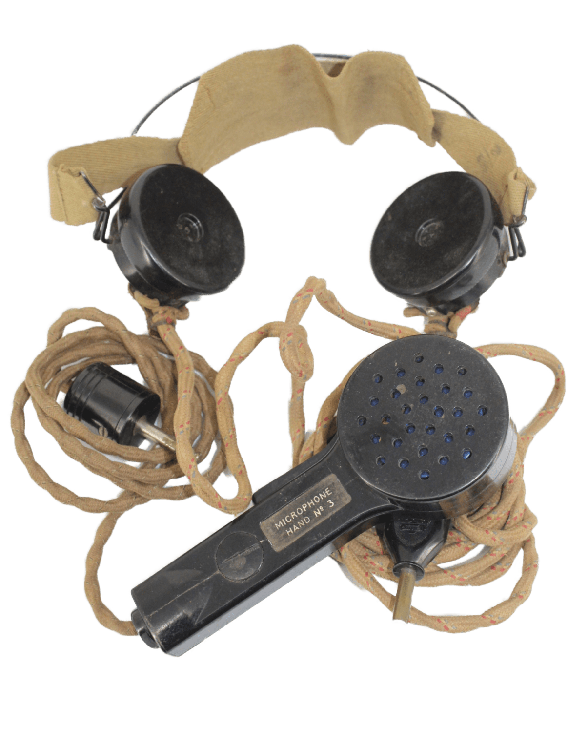 British Army Earphones & Microphone Military Classic Memorabilia