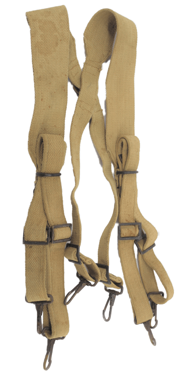 SUSPENDERS BELT US ARMY 1943 BRITISH ARMY Military Classic Memorabilia