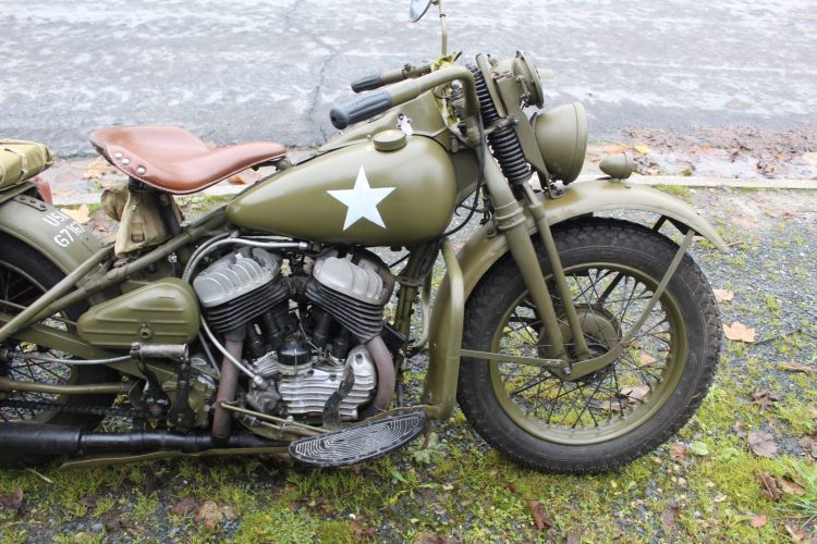 Maquette Franklin Mint Harley Davidson WLA US Navy 1/10 - 1944 - Guam