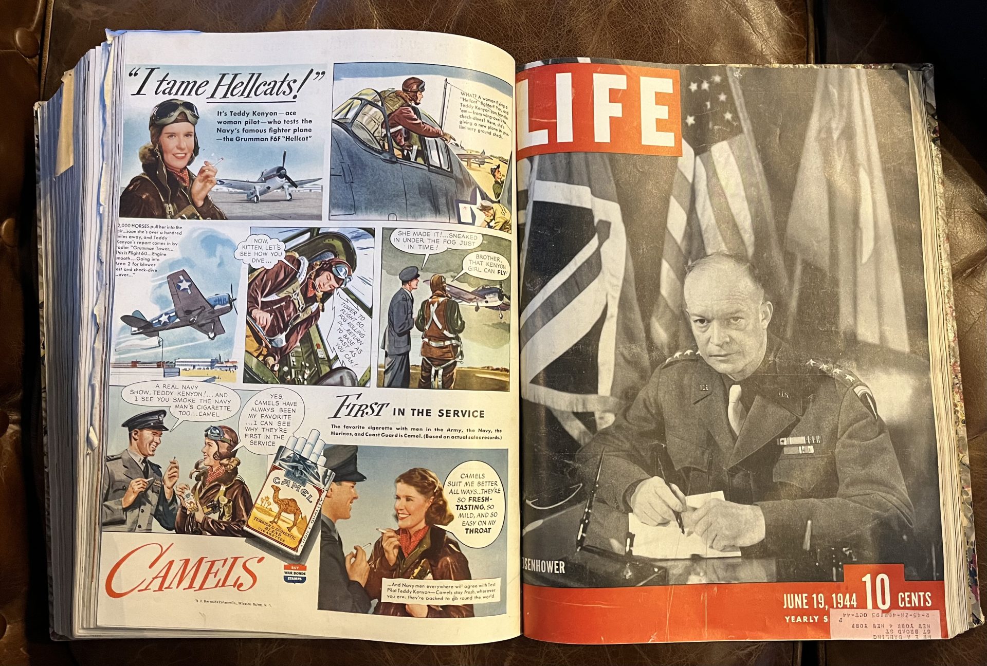 LIFE MAGAZINE, 280 magazines bound in 24 volumes from 1939 to 1945