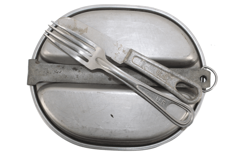 Lot Gamelle Alu ROC + Couverts Nickalumin + Assiettes – Vintage Camping Pique-nique