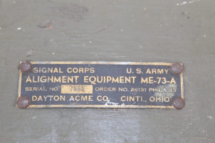 Boite Bois Alignment Equipment ME-73-A 1943 - Military Classic Memorabilia