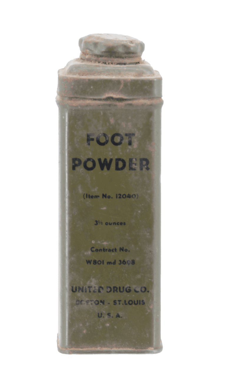 FOOT POWDER US BOTTLE - Military Classic Memorabilia