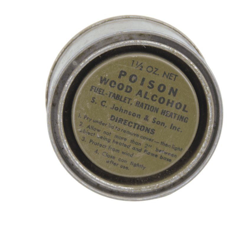 FUEL TABLET WOOD ALCOHOL FOR US HEATING Military Classic Memorabilia