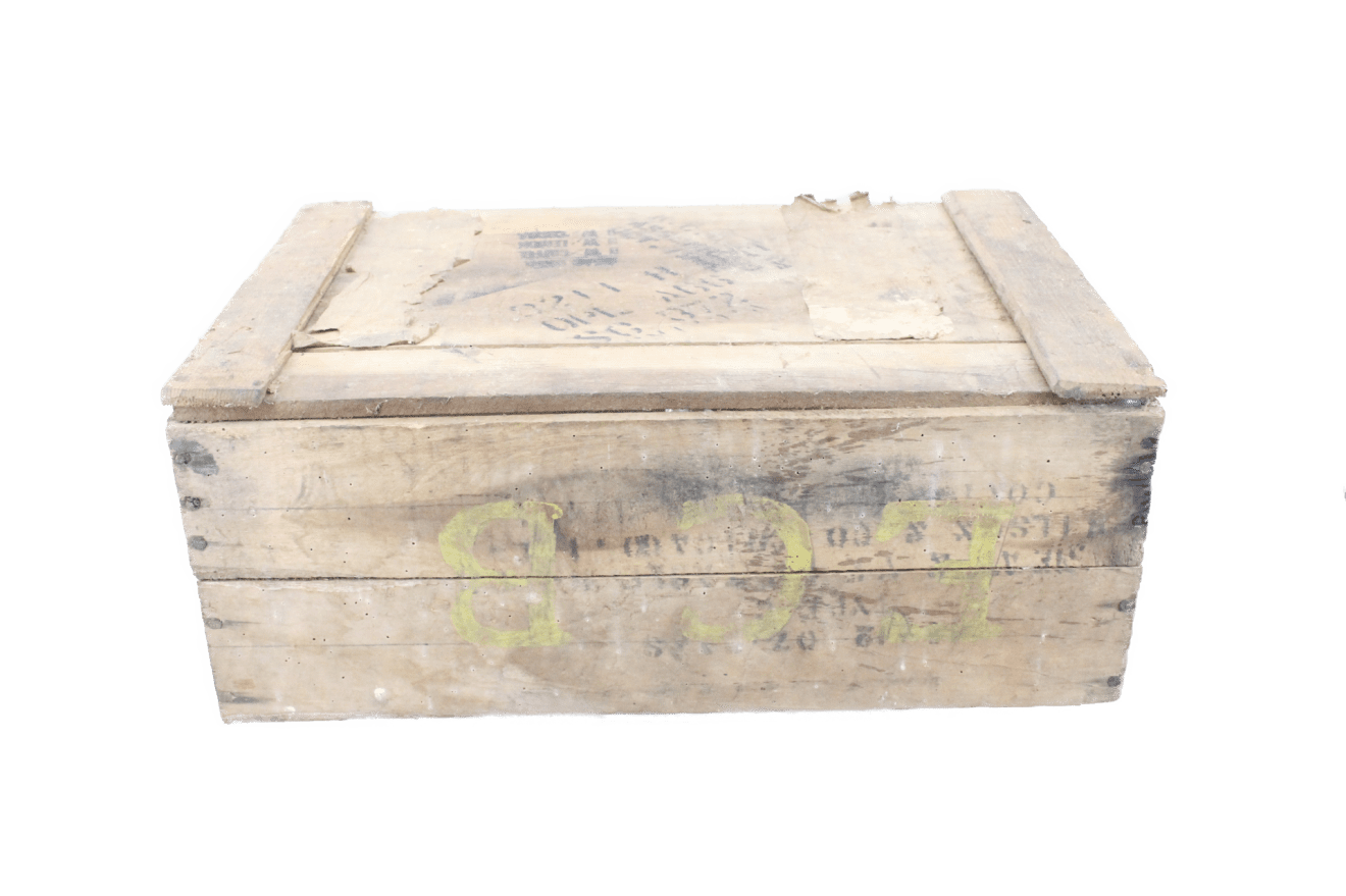 US ARMY FIELD RATION C wooden crate - 1942 - Military Classic Memorabilia