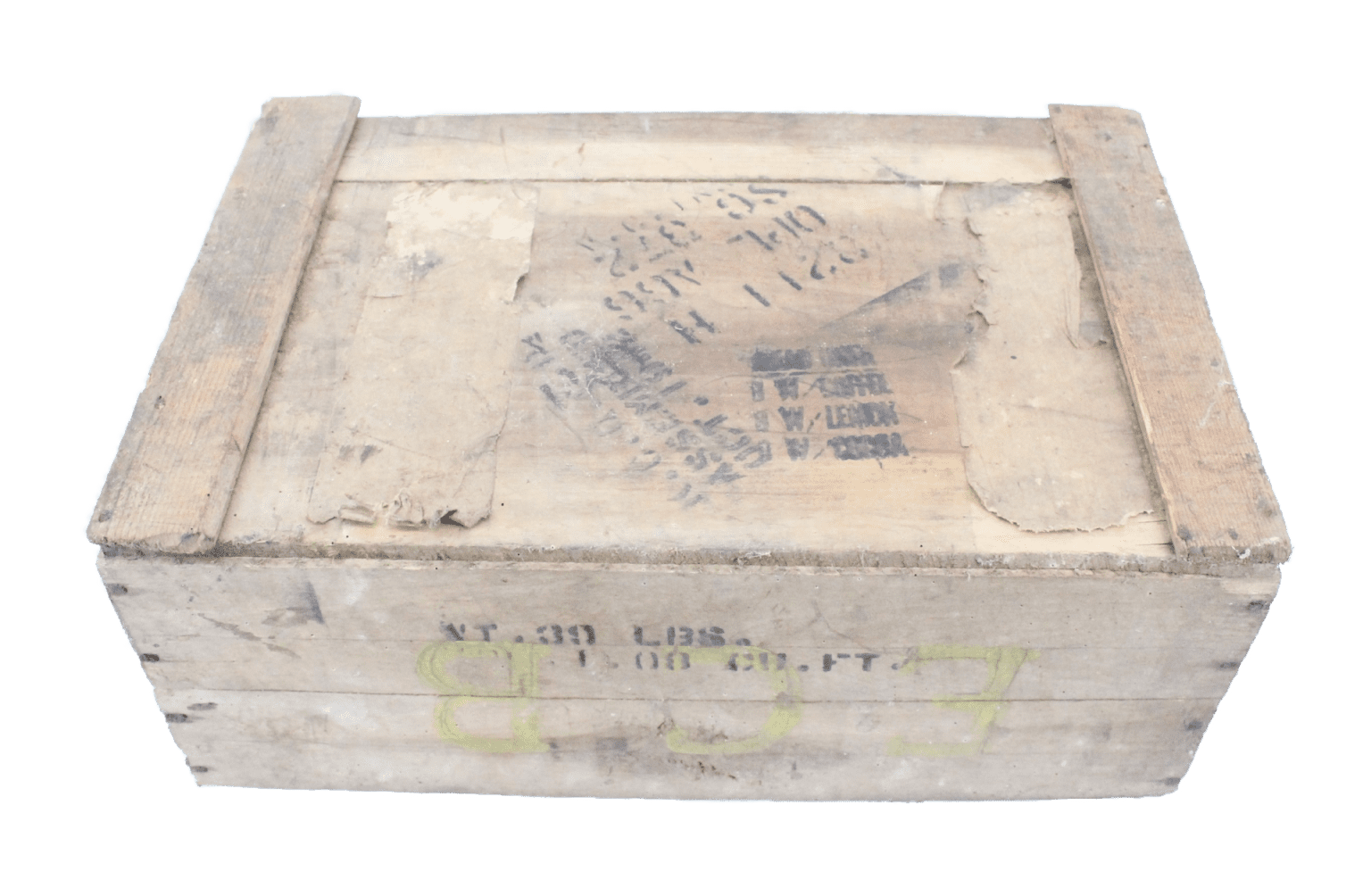 US ARMY FIELD RATION C wooden crate - 1942 - Military Classic Memorabilia