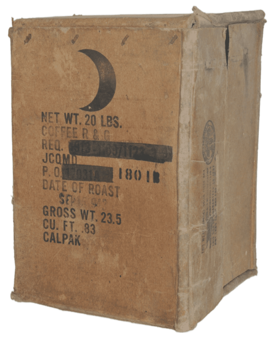 "Coffee R&G" US ration box