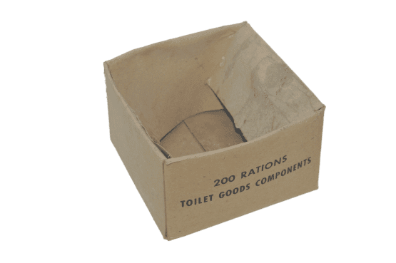 CARTON DE RATION COMPOSANT DE TOILETTE – US ARMY