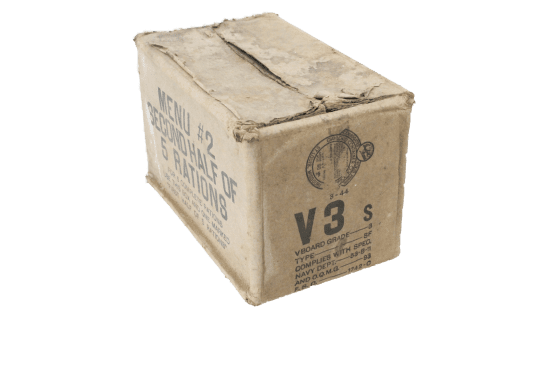 US ARMY ration card, Menu #2 - Military Classic Memorabilia