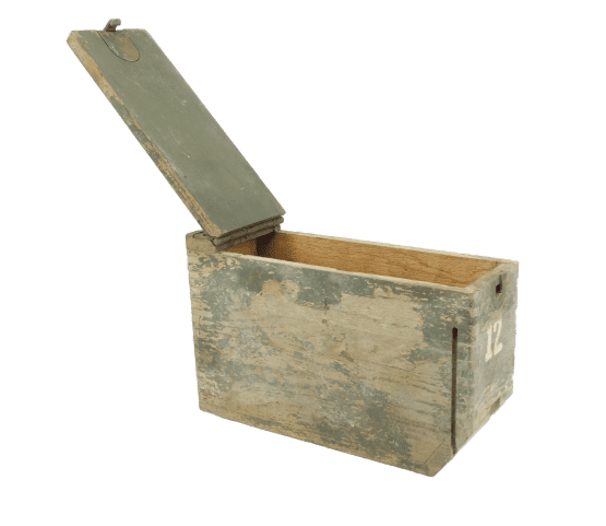 caisse bois de munition de Mitrailleuse US cal.30 – Image 3