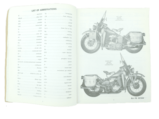 SERVICE PARTS HARLEY DAVIDSON WLA -1943 - Image 3