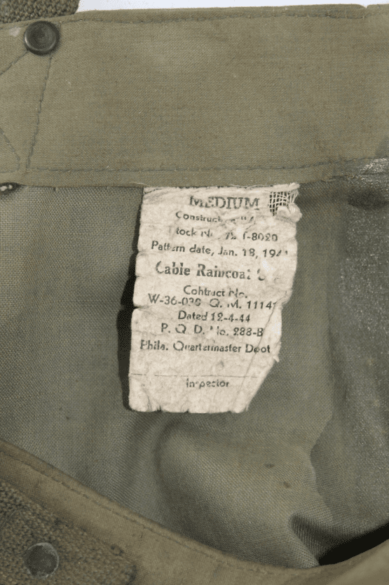 Us Army Cable Raincoat - 1944 - Image 6