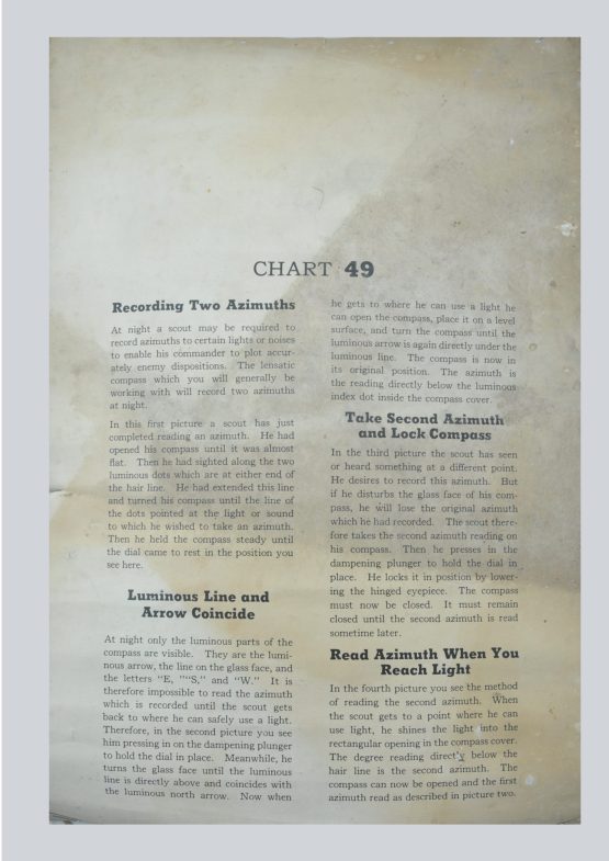 grand affiche d’instruction "chart 48"- US ARMY – Image 2