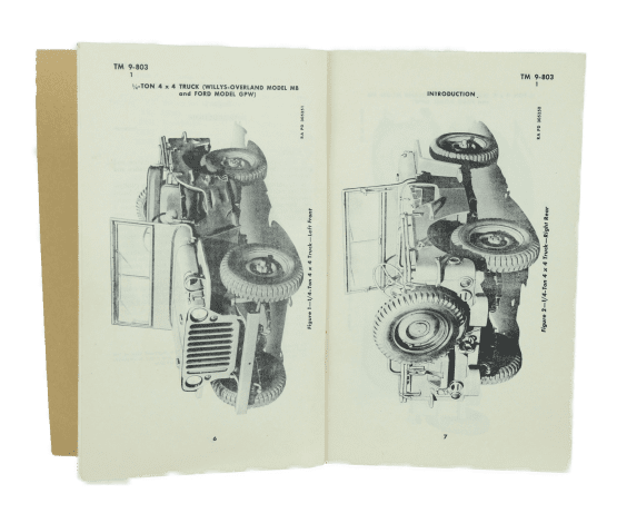 US TM 9-803 Manual for Jeep Willys and Ford - Image 4