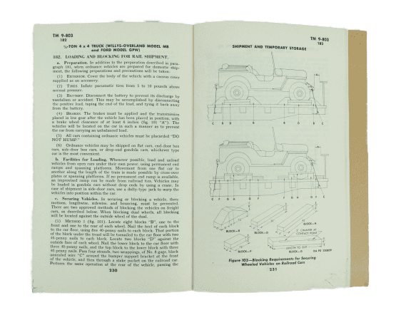 US TM 9-803 Manual for Jeep Willys and Ford - Image 7