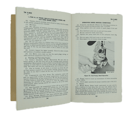 US TM 9-803 Manual for Jeep Willys and Ford - Image 9