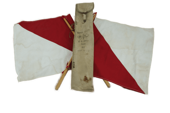 Flag kit M 113 signal corps