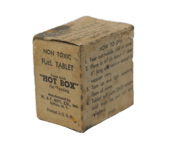 BOITE DE TABLETTES COMBUSTIBLE "hot box" - US ARMY