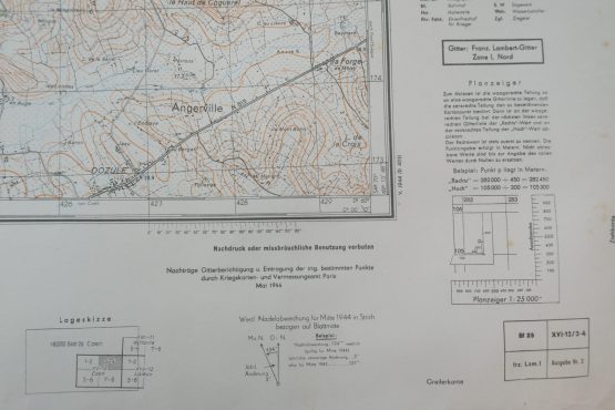 CARTE WEHRMACHT 1943 CABOURG -DIVES-Normandie – Image 2