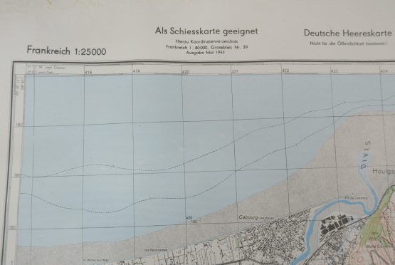 CARTE WEHRMACHT 1943 CABOURG -DIVES-Normandie – Image 4