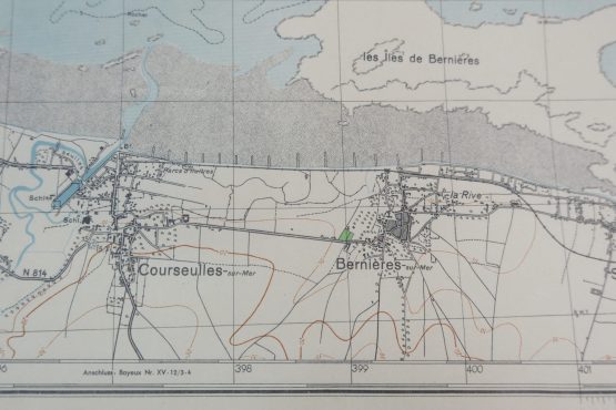CARTE WEHRMACHT-1943 -Courseulles/Bernières -D-DAY Normandie – Image 3