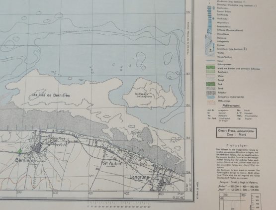 CARTE WEHRMACHT-1943 -Courseulles/Bernières -D-DAY Normandie – Image 5
