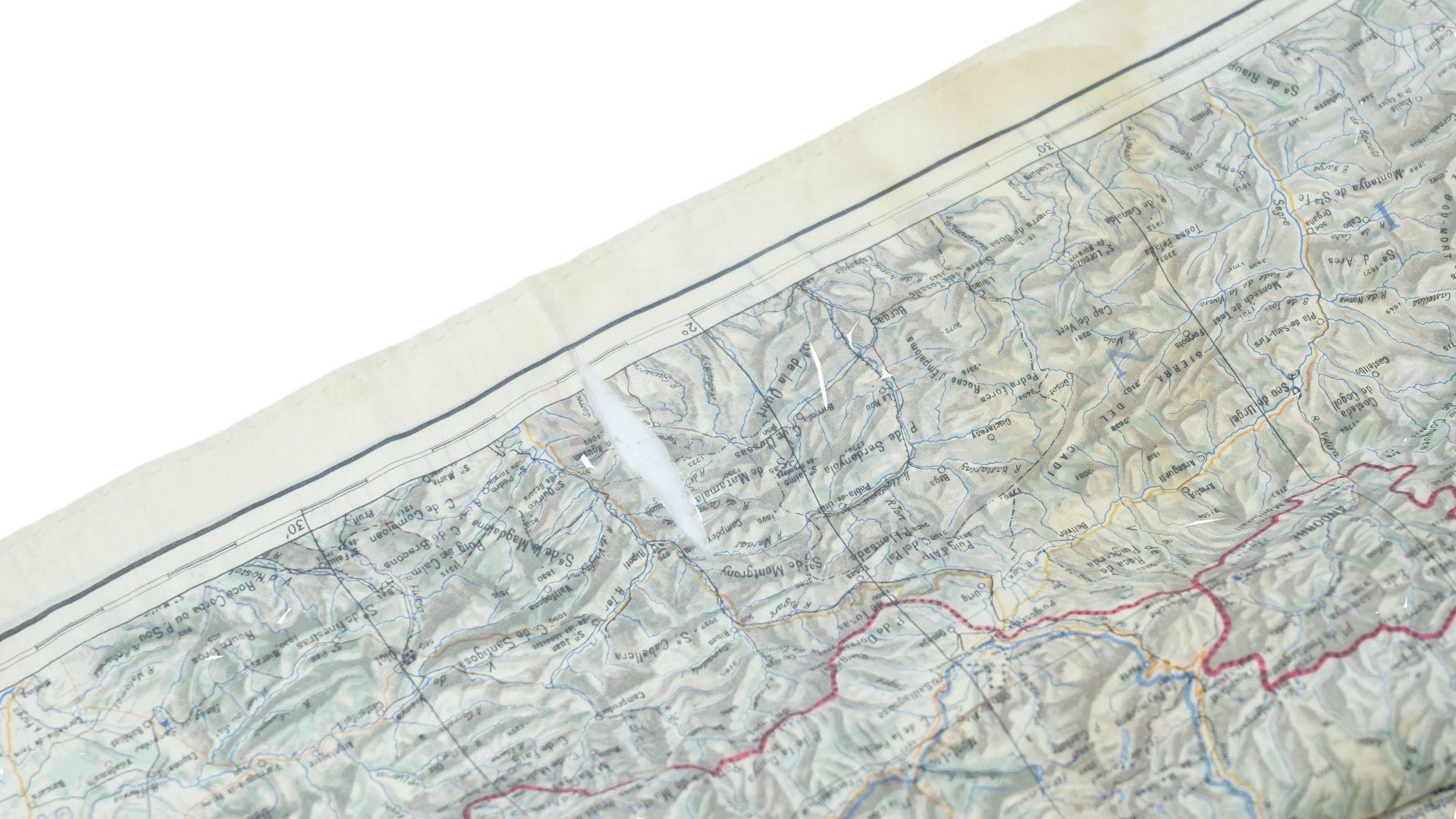 RAF/USAAF silk escape map -1943 - Image 4