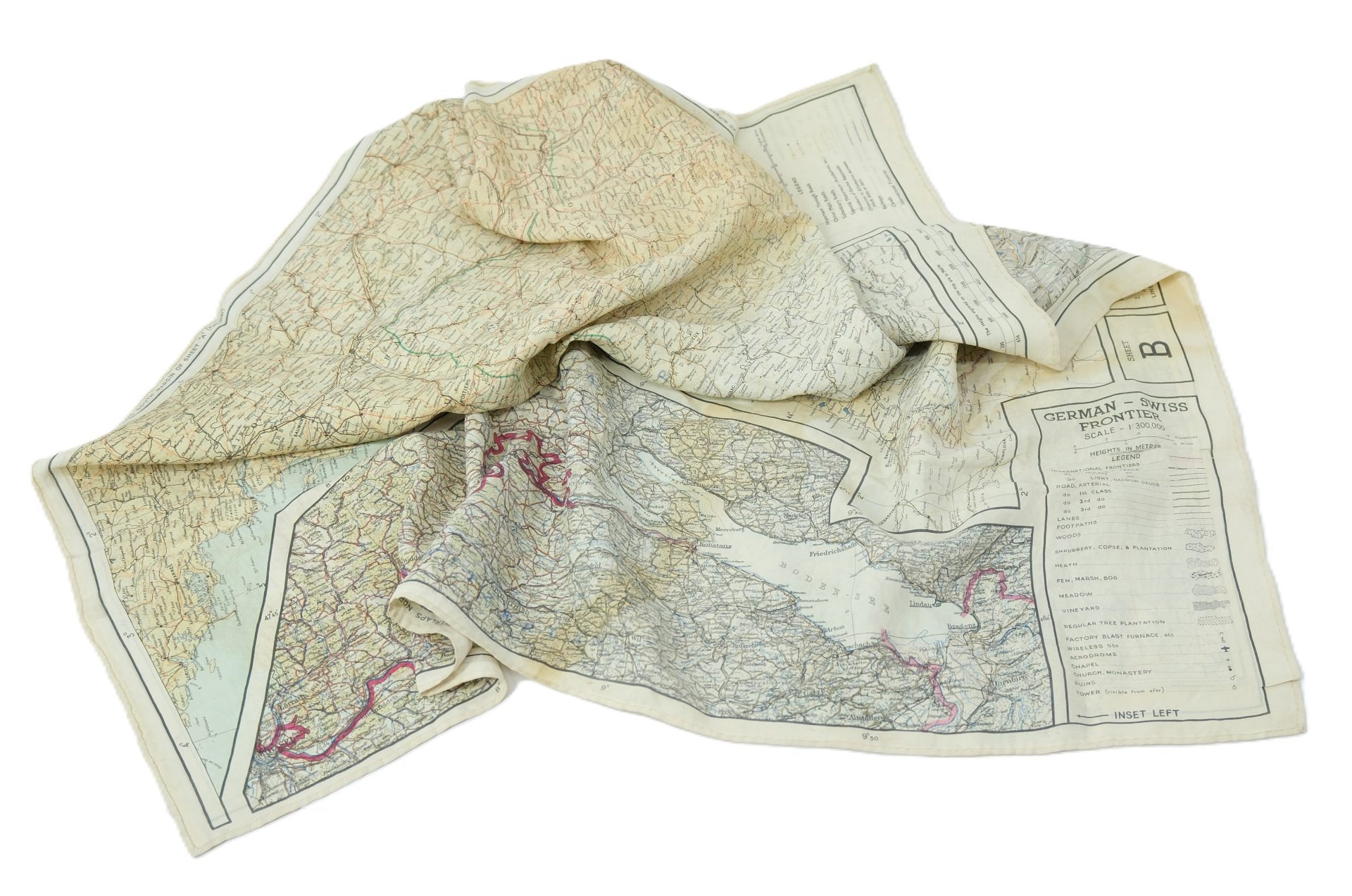 RAF/USAAF silk escape map -1943 - Image 6